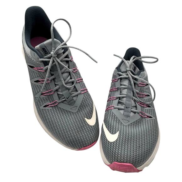 Nike Downshifter 8 Running Shoes Women’s 9.5 Gray Pink Lightweight Athleisure - Picture 14 of 16